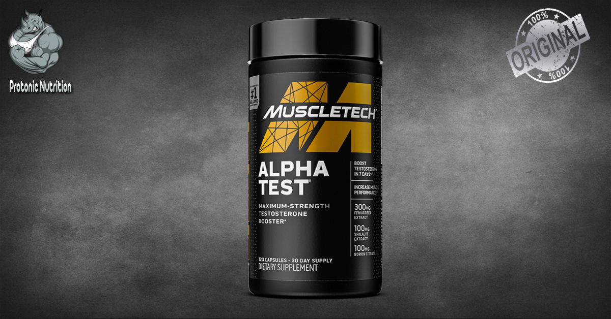 MuscleTech AlphaTest ATP & Testosterone Booster for Men
