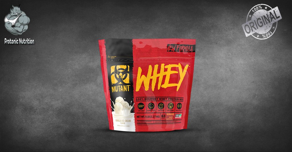 Mutant Whey Protein 5lb – High-quality gourmet whey protein blend with 22g protein per serving. Vanilla Ice Cream flavor, imported and 100% original. Available at the best price in Pakistan.